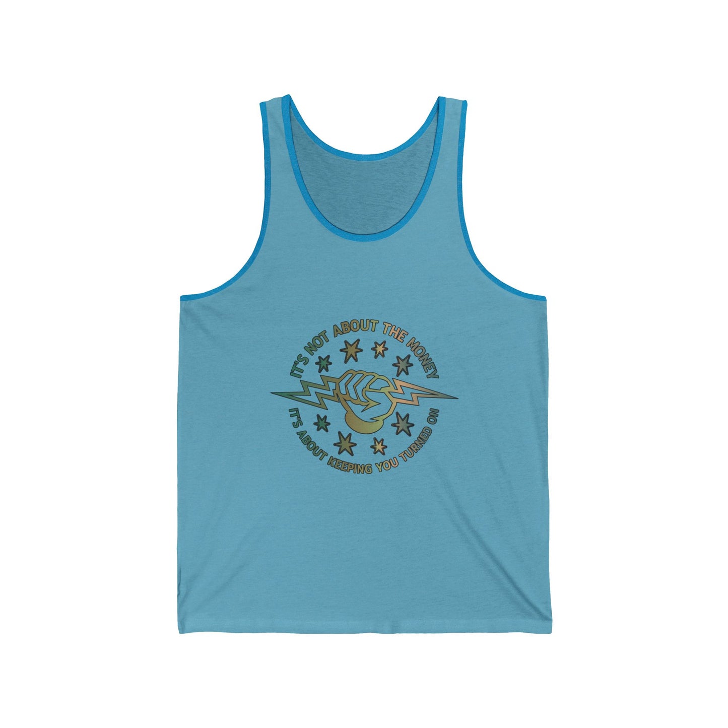 Lineman Tank - Its Not About The Money-copper patina