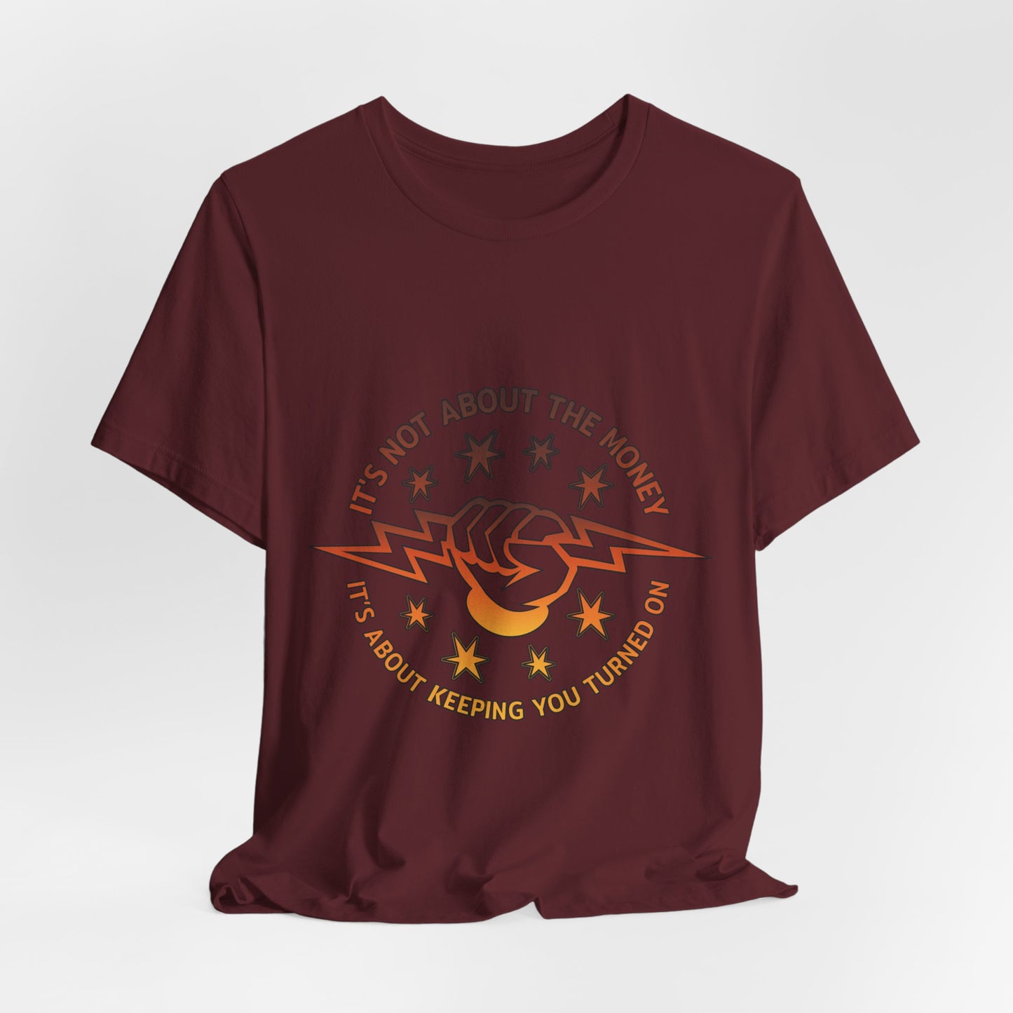 Lineman T-shirt - Its Not About The Money-sky 24