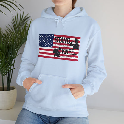 Gildan Stand for the Flag, Kneel for the Fallen Hoodie (Female)