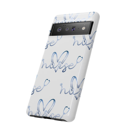 Google Pixel Tough Case - Nurse Stethoscope - White