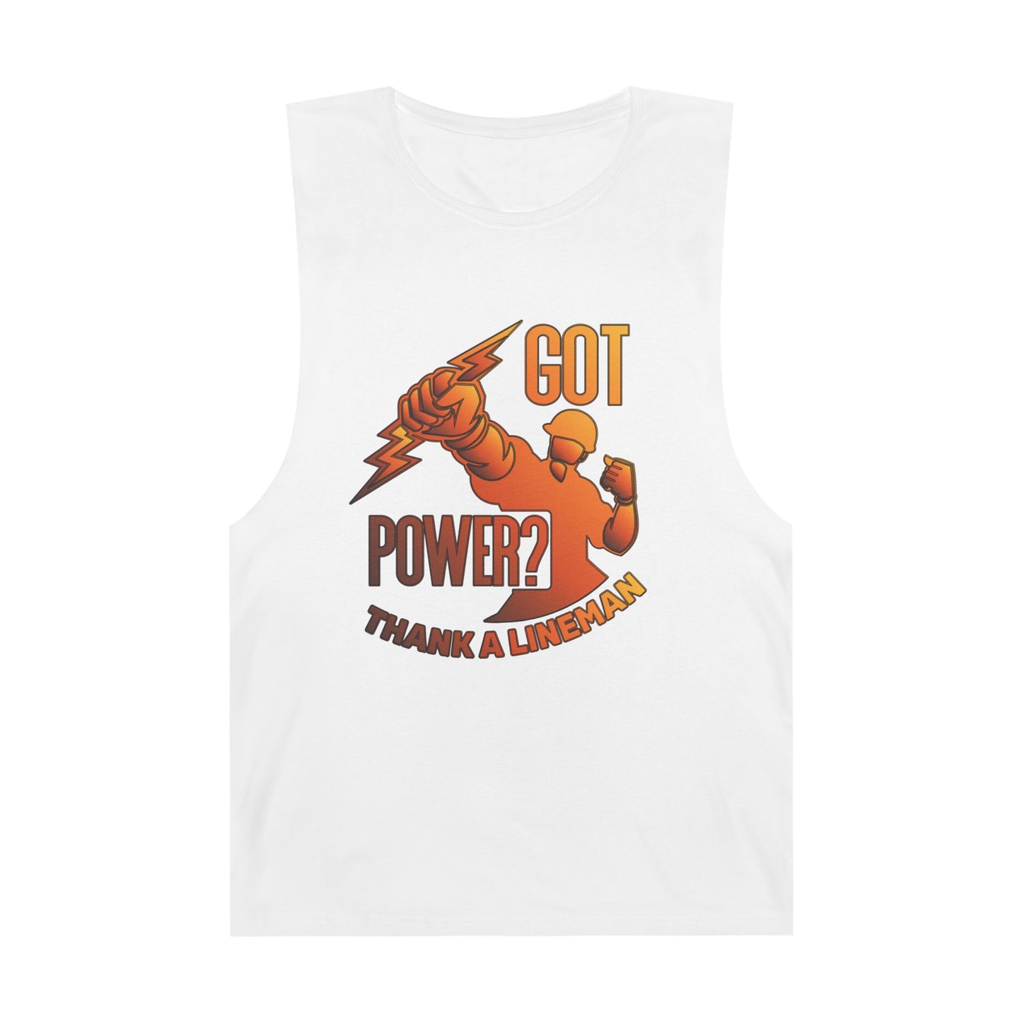 Lineman Tank - Got Power Thank A Lineman - sky 24
