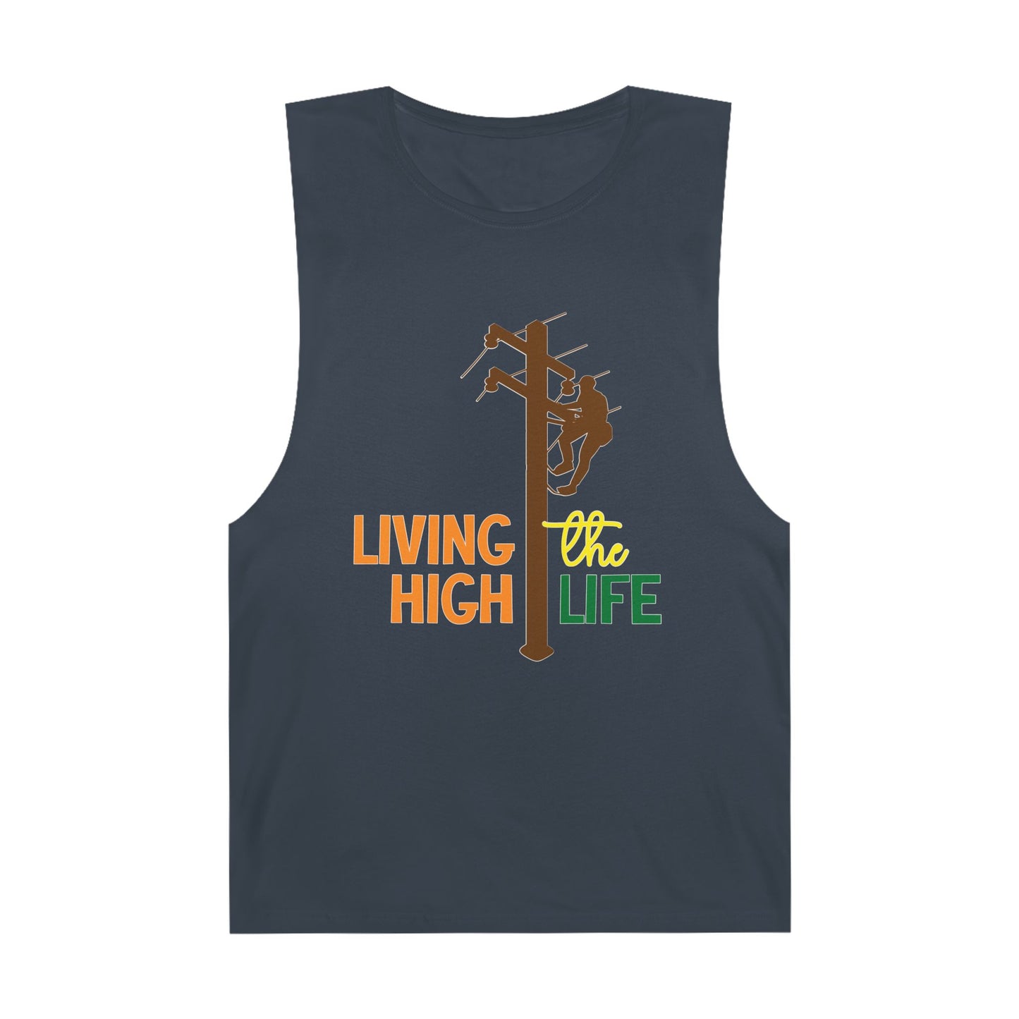 Lineman Tank - living the high life - color