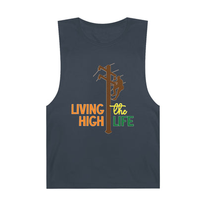Lineman Tank - living the high life - color