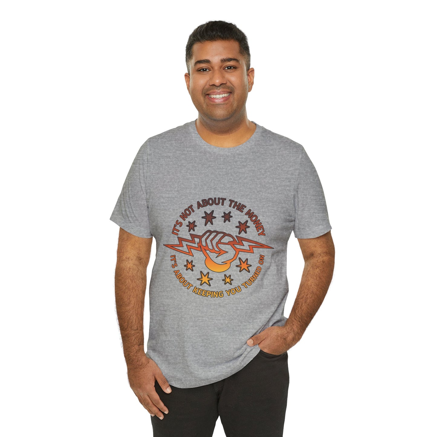 Lineman T-shirt - Its Not About The Money-sky 24