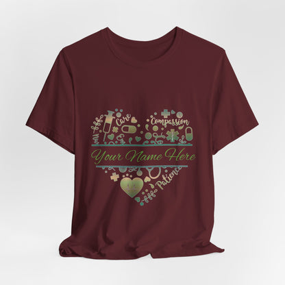 Monogram Heart copper patina