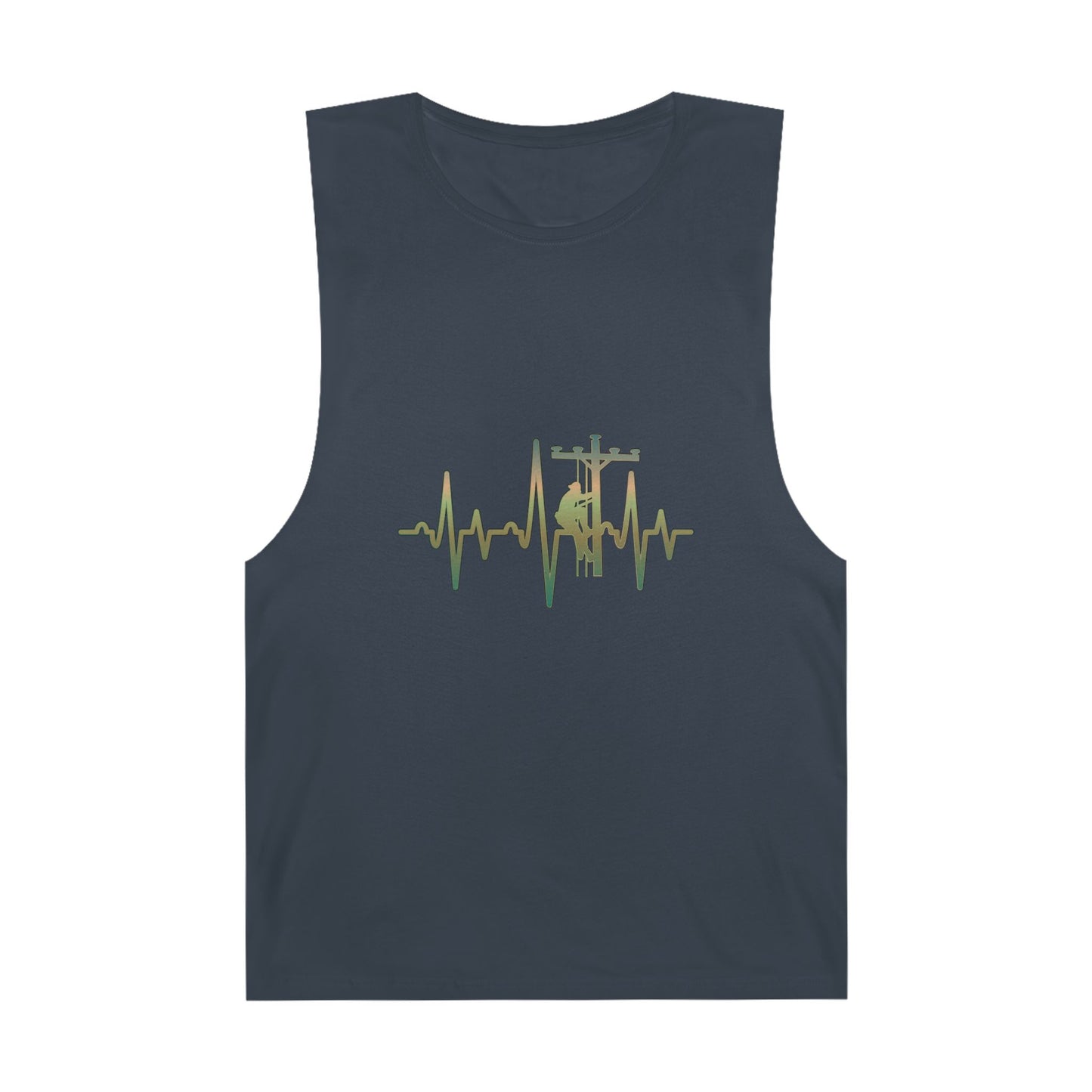 Lineman Tank - Lineman Heartbeat - copper patina
