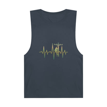 Lineman Tank - Lineman Heartbeat - copper patina