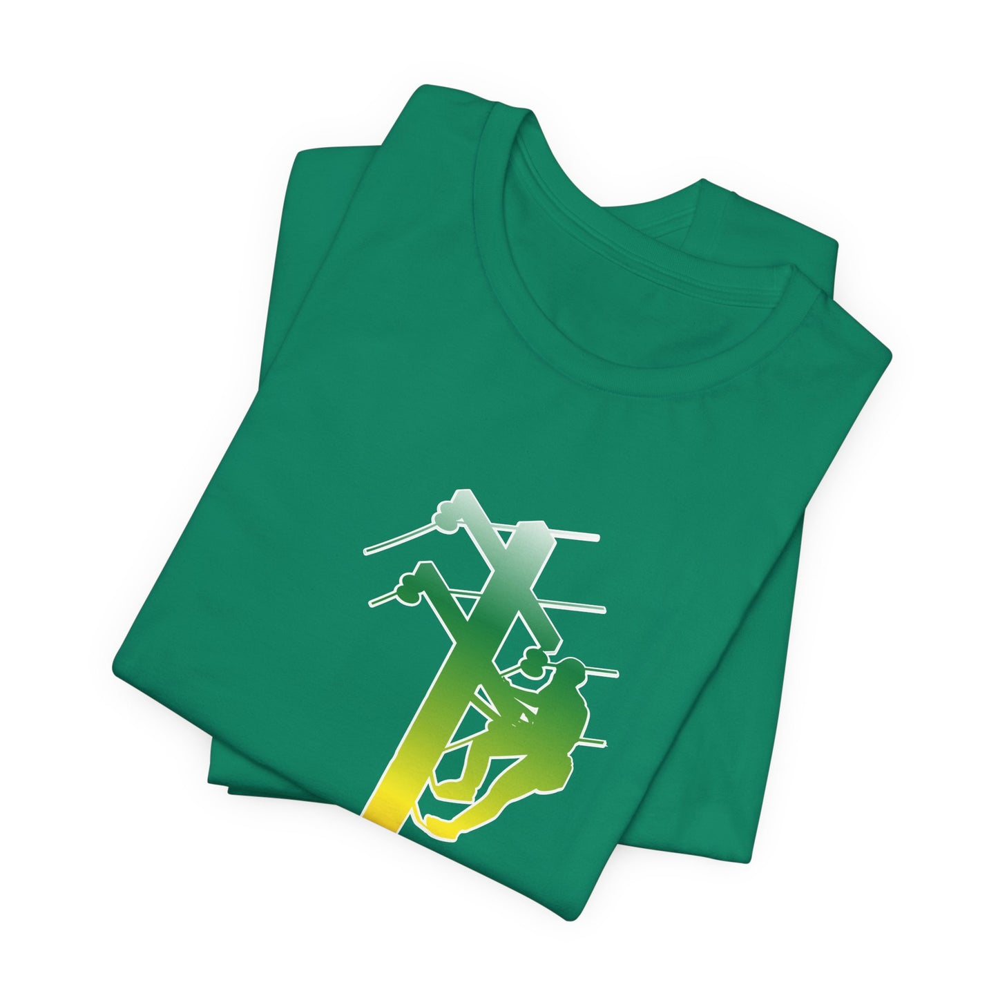 Lineman T-shirt - living the high life - gradient