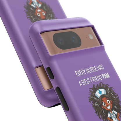 Nurse Google Pixel Tough Case - Every Nurse Has a Friend Named PAM Design (2) - Light Purple