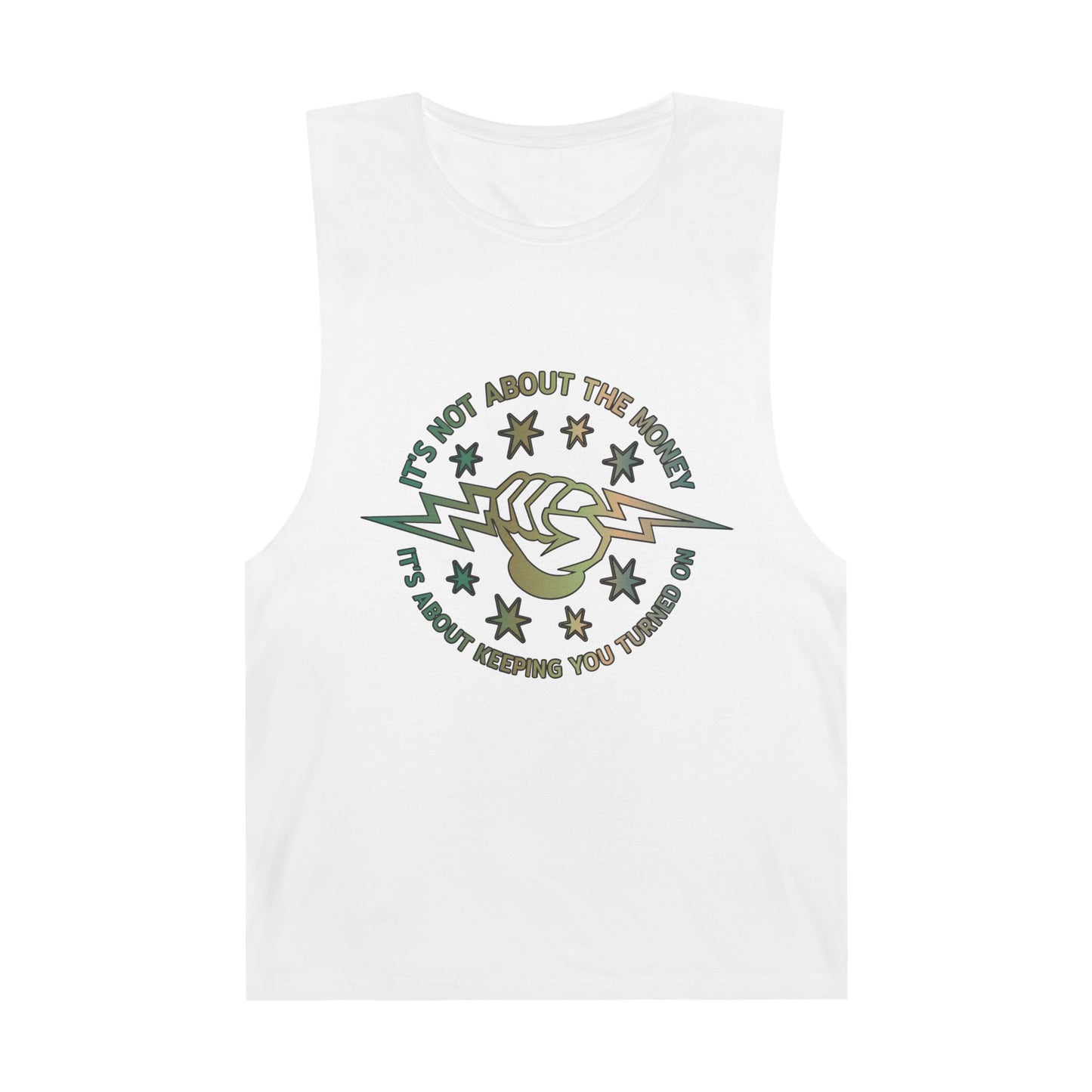 Lineman Tank - Its Not About The Money-copper patina