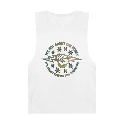 Lineman Tank - Its Not About The Money-copper patina
