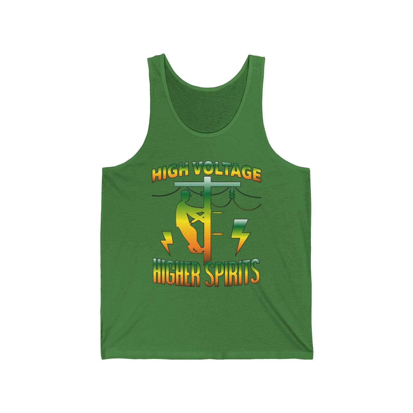 Lineman Tank - High Voltage Higher Spirits-gradient