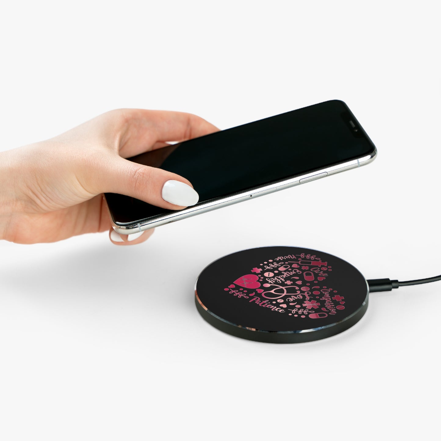 Nurse Heart Wireless Charger | Fast Charging Pad for Healthcare Professionals