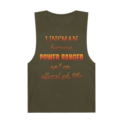 Lineman Tank - Power Ranger job title sky 24
