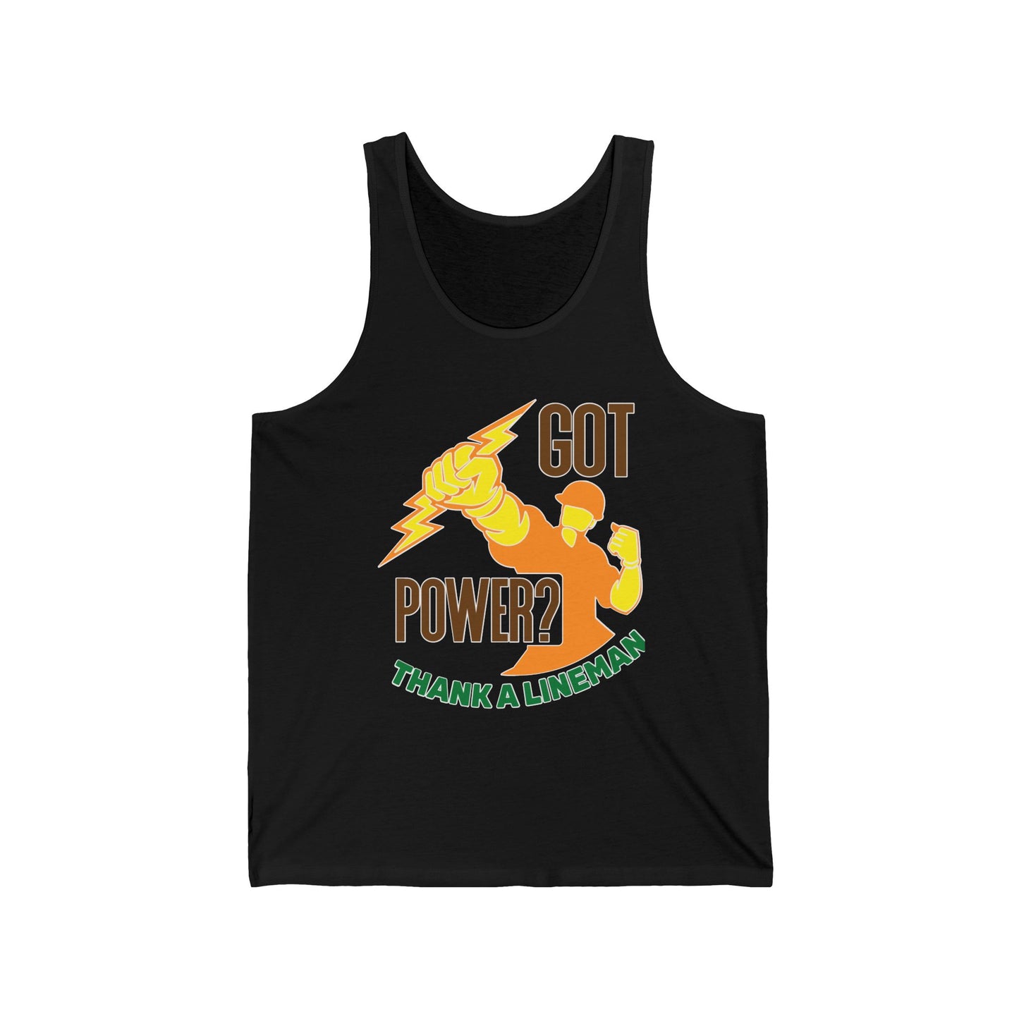 Lineman Tank - Got Power Thank A Lineman - color