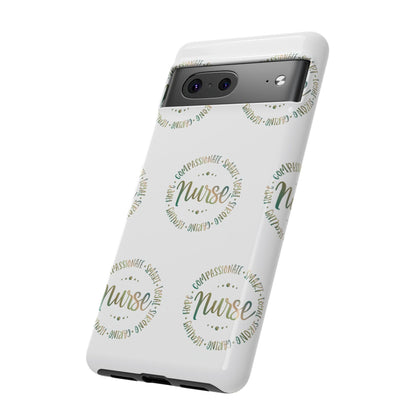 Google Pixel Tough Case - Nurse Circle  - White