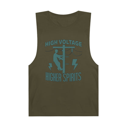 Lineman Tank - High Voltage Higher Spirits-copper patina
