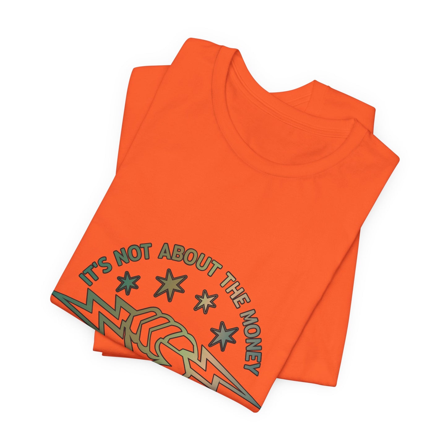 Lineman T-shirt - Its Not About The Money-copper patina