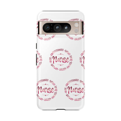 Google Pixel Tough Case - Nurse Circle  - White