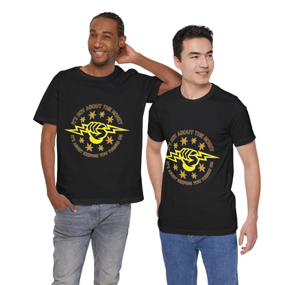 Lineman T-shirt - Its Not About The Money-color