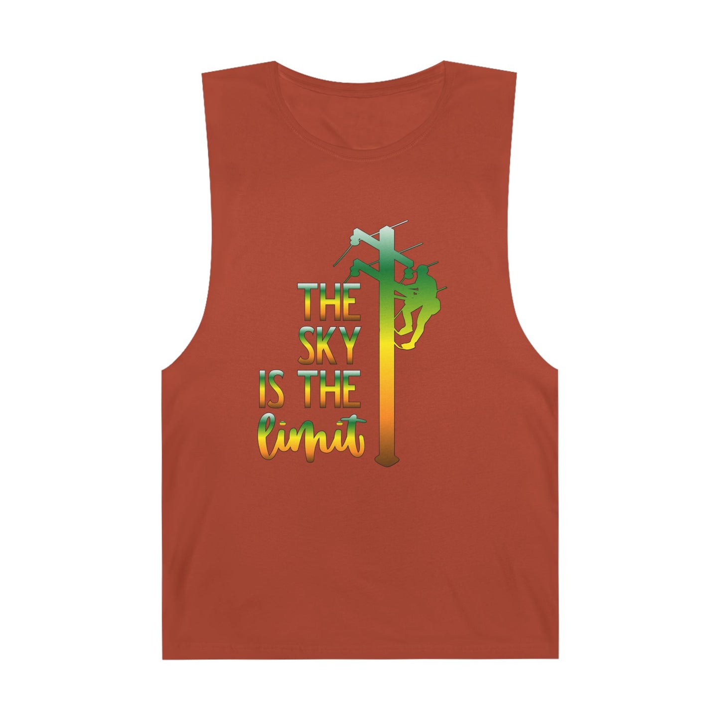 Lineman Tank - the-sky-is-the-limit-lineman gradient