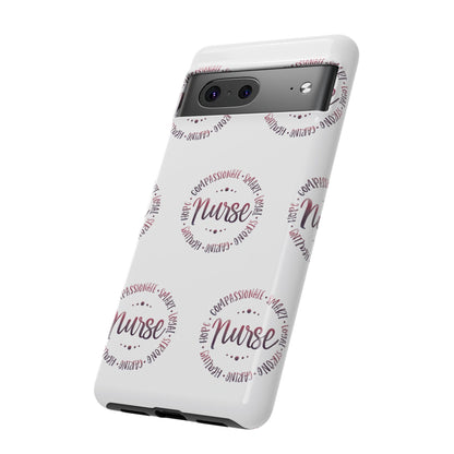 Google Pixel Tough Case - Nurse Circle  - White