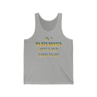 Lineman Tank - power ranger super power colored chrome