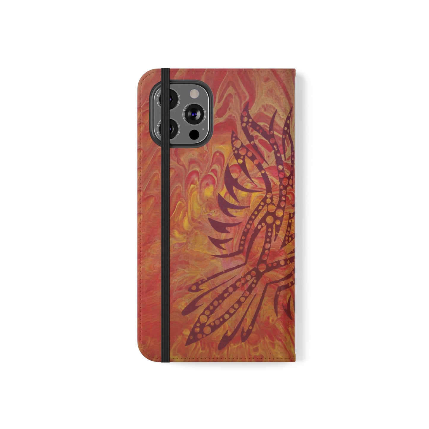 Faux Leather Wallet Phone Case - iPhone & Galaxy - I Rise From the Ashes