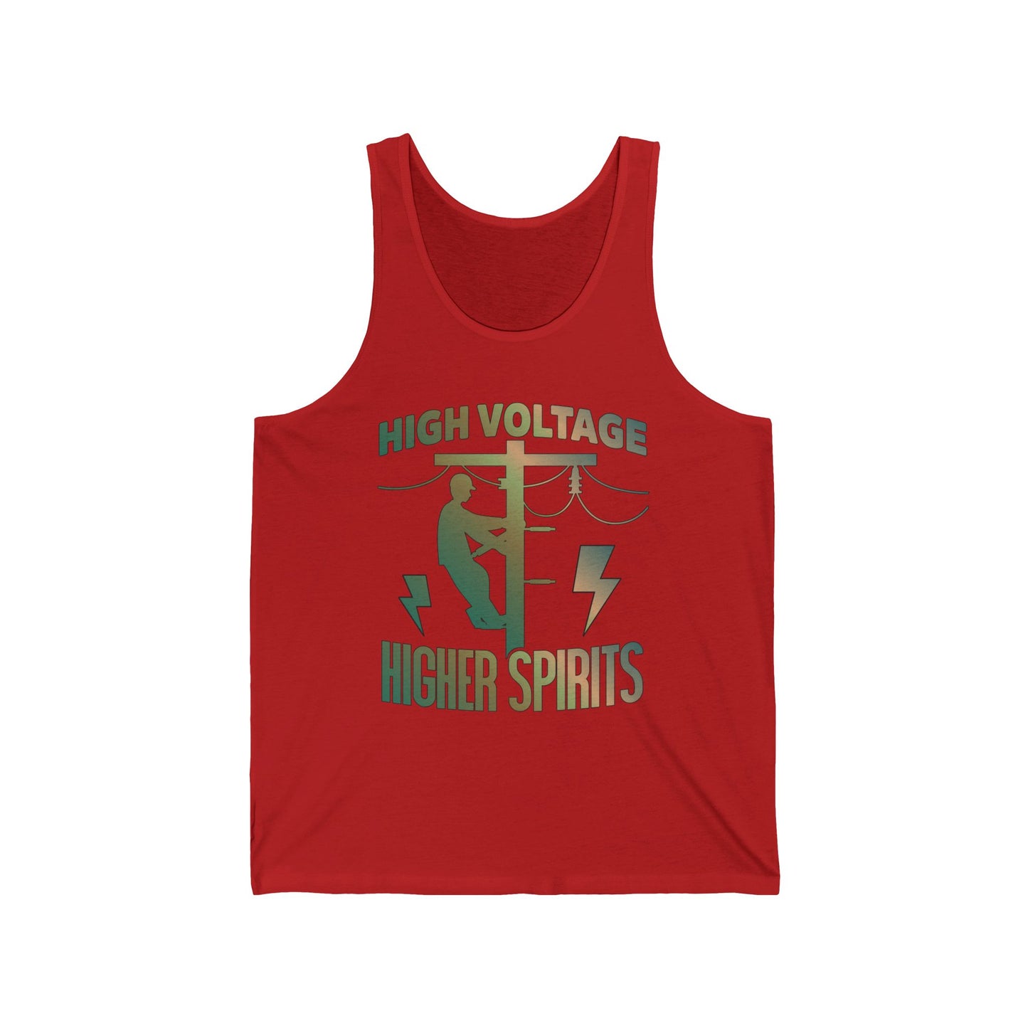 Lineman Tank - High Voltage Higher Spirits-copper patina