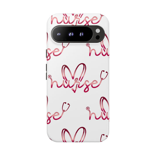 Google Pixel Tough Case - Nurse Stethoscope - White