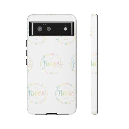 Google Pixel Tough Case - Nurse Circle  - White