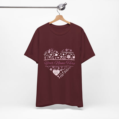 Monogram Heart rose gold