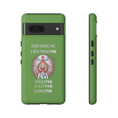 Nurse Google Pixel Tough Case - Every Nurse Has a Friend Named PAM Design (1) - Green