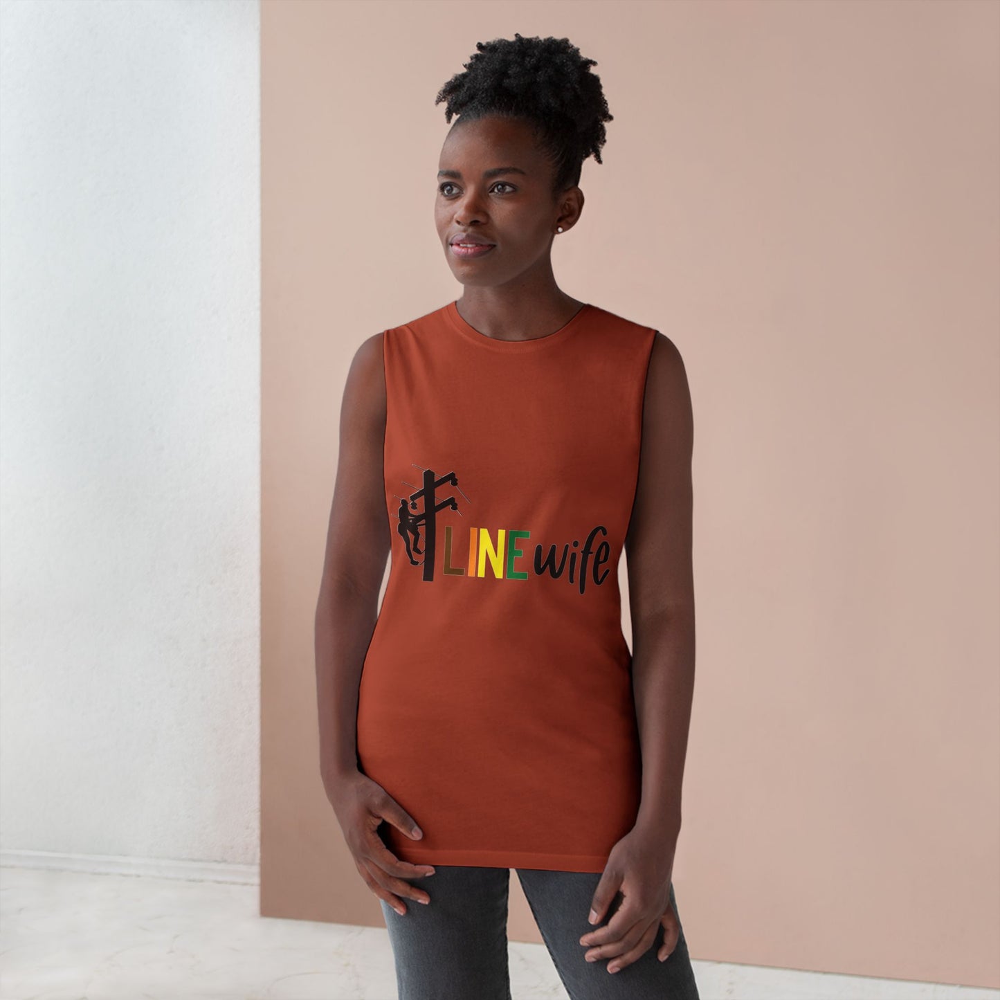 Lineman Tank - lineman-wife color