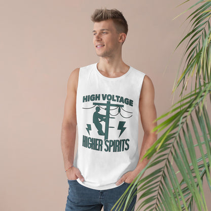 Lineman Tank - High Voltage Higher Spirits-copper patina