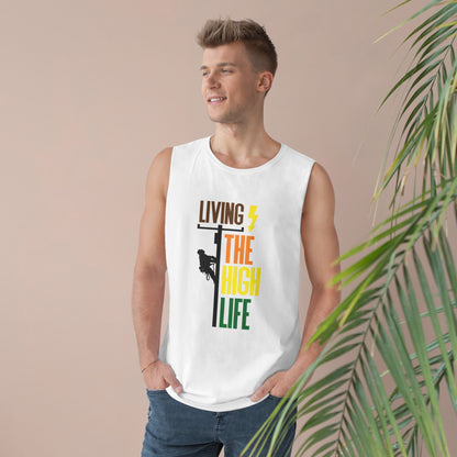 Lineman Tank - Living The High Life-color