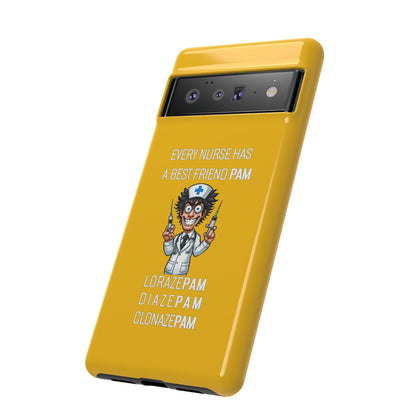 Nurse Google Pixel Tough Case - Every Nurse Has a Friend Named PAM Design (5) - Yellow