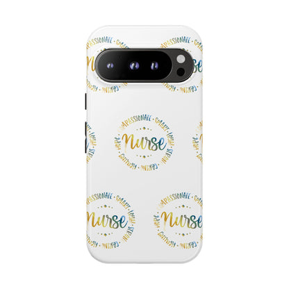 Google Pixel Tough Case - Nurse Circle  - White