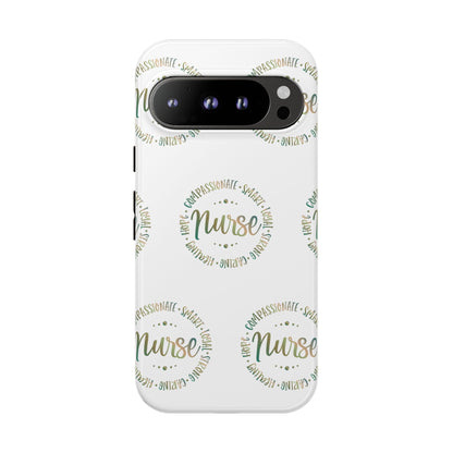 Google Pixel Tough Case - Nurse Circle  - White