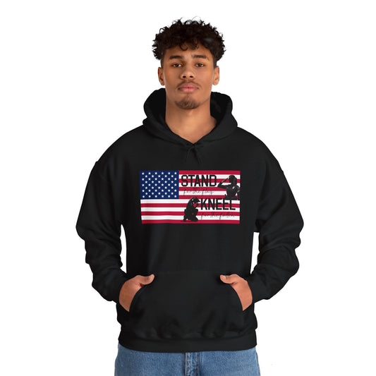 Gildan Stand for the Flag, Kneel for the Fallen Hoodie - Police woman