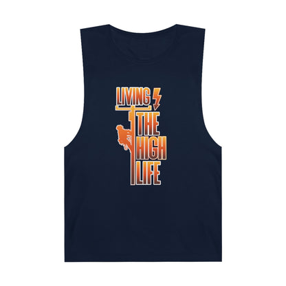 Lineman Tank - Living The High Life-sky 24