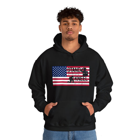 Gildan Stand for the Flag, Kneel for the Fallen Hoodie - fire fighter