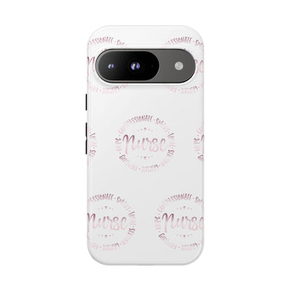 Google Pixel Tough Case - Nurse Circle  - White