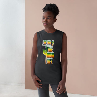 Lineman Tank - Living The High Life-gradient