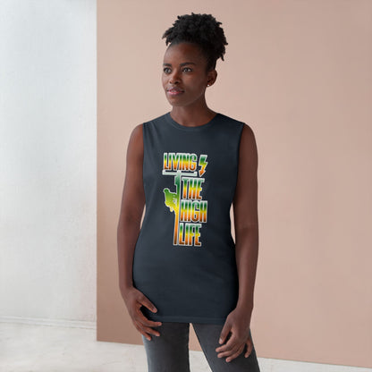 Lineman Tank - Living The High Life-gradient