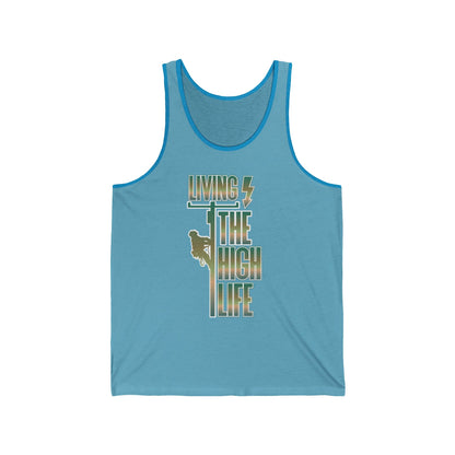 Lineman T-shirt - Living The High Life-copper patina