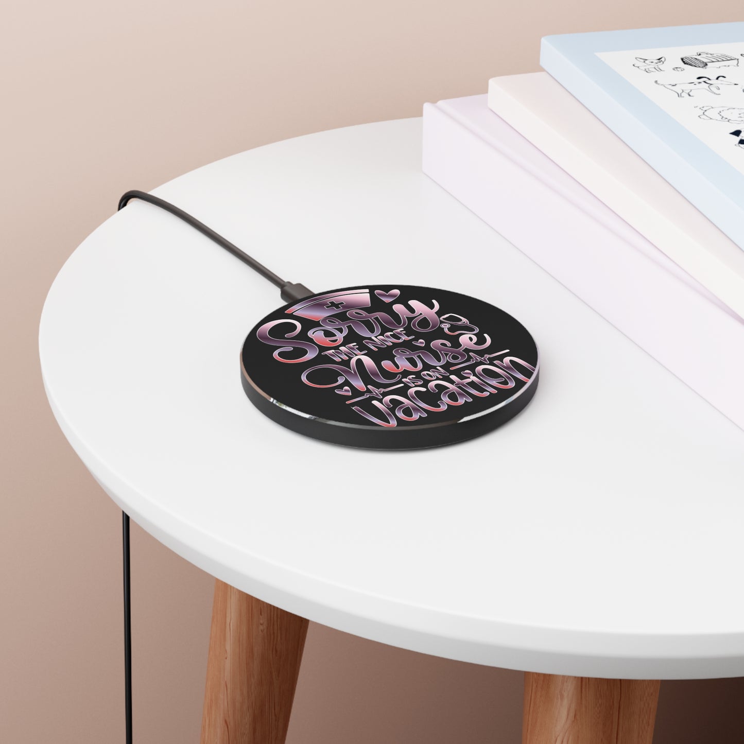 Nice Nurse Vacation Wireless Charger | Fast Charging Pad for Healthcare Professionals