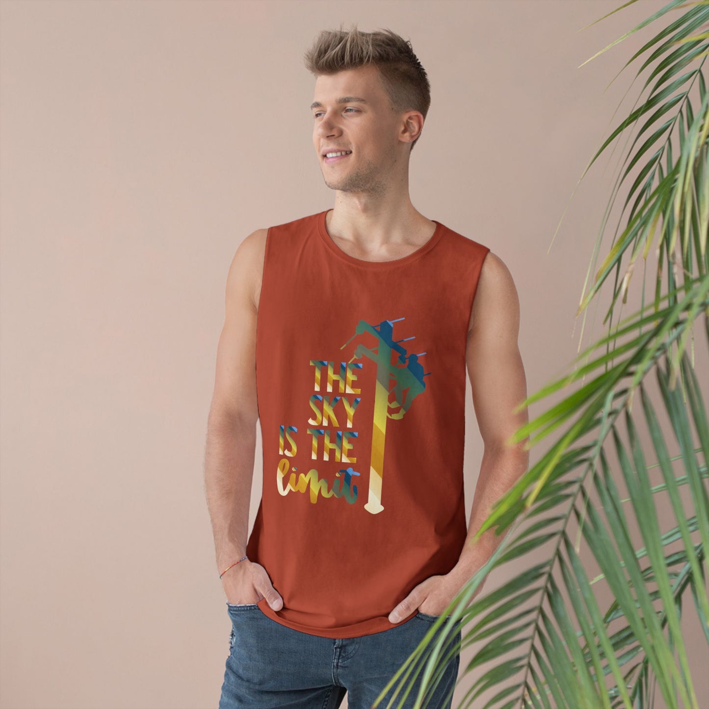 Lineman Tank - the-sky-is-the-limit-lineman colored chrome