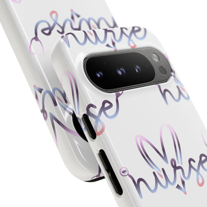 Google Pixel Tough Case - Nurse Stethoscope - White