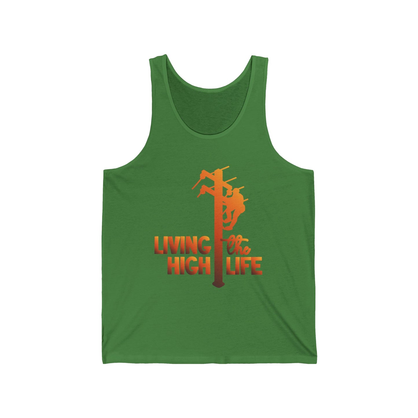 Lineman T-shirt - living the high life - sky 24